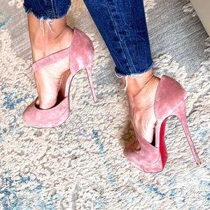 Christian Louboutin Decalcoco 150 pink blush pumps shoes